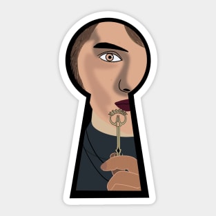 Locke and key Sticker